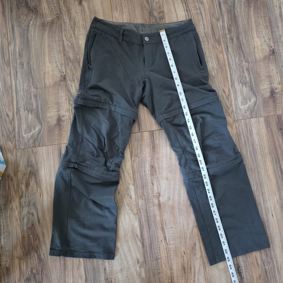 REI Gray Cargo Convertible Pants Durable Straight Leg Size 4P - Picture 9 of 12